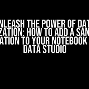 Unleash the Power of Data Visualization: How to Add a SandDance Visualization to Your Notebook in Azure Data Studio