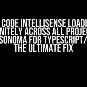 VS Code IntelliSense Loading Indefinitely Across All Projects on macOS Sonoma for TypeScript/NextJs: The Ultimate Fix